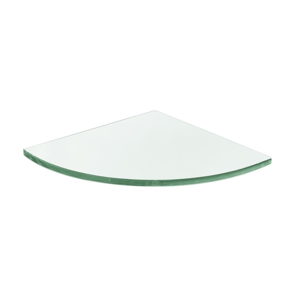Origins Living Pier Clear Corner Glass Shelf